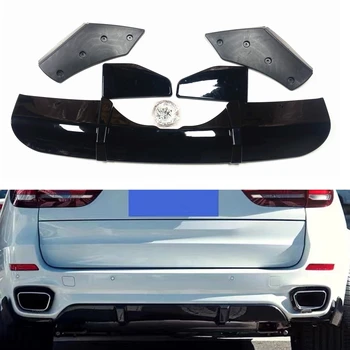 Fényes Fekete Hátsó Lökhárító Diffúzor Ajak Body Kit Boot Autó Alsó Spoiler Spoiler ABS Lemez BMW F15 X5 M-Tech 2014-2019